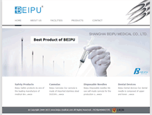 Tablet Screenshot of beipu-medical.com